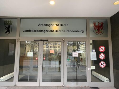 Eingang Arbeitsgericht Berlin & Landesarbeitsgericht Berlin-Brandenburg